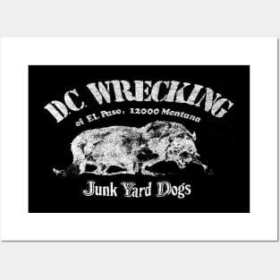 Vintage wrecking junk yard dogs Posters and Art